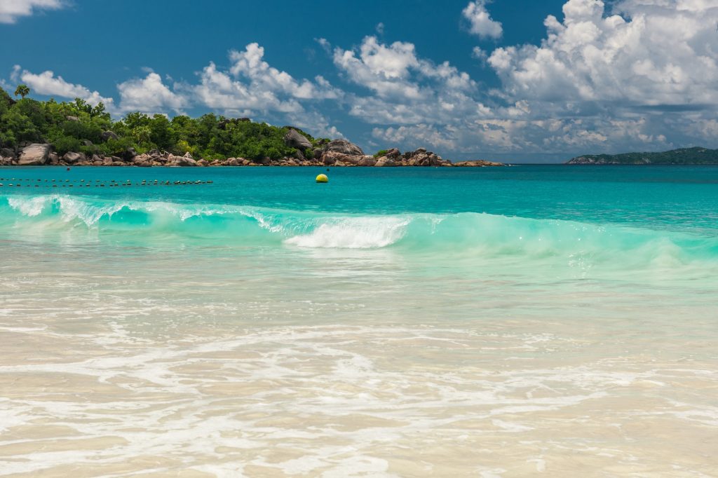 Beautiful beach at Seychelles