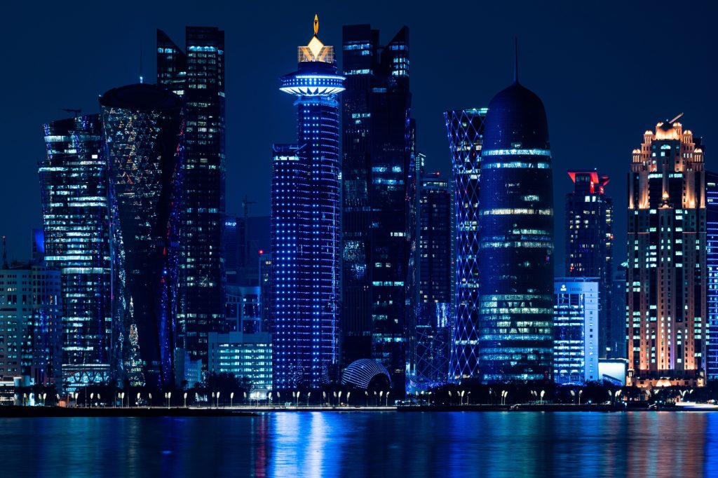 Doha Skyline at Night