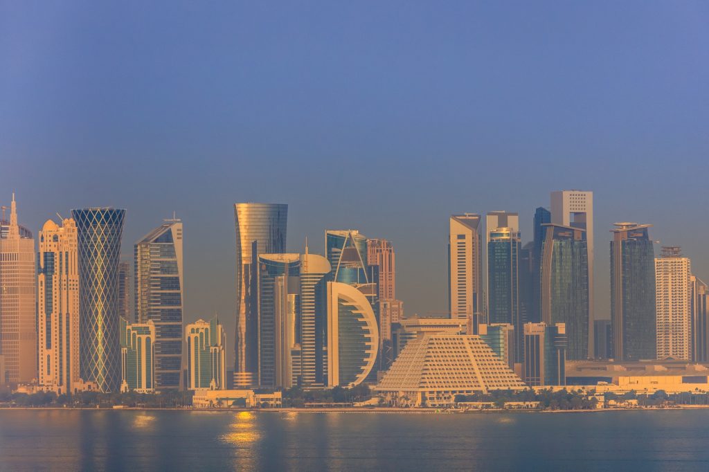 sunrise in Doha. Qatar