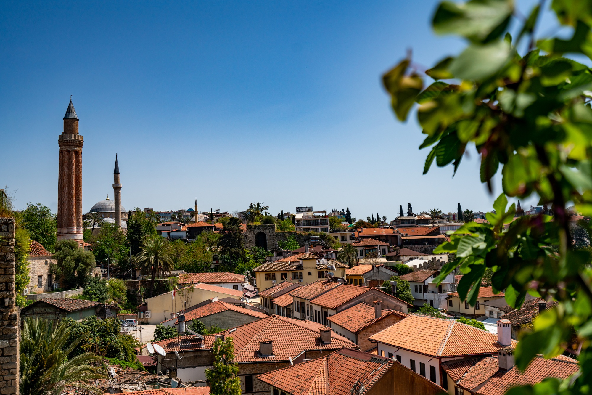 View of Antalya old city Kaleici quarter. ANTALYA, TURKEY